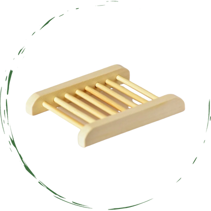 Bamboo Soap Bar Dish. Eco-Friendly